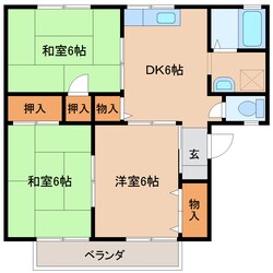 築山駅 徒歩8分 2階の物件間取画像